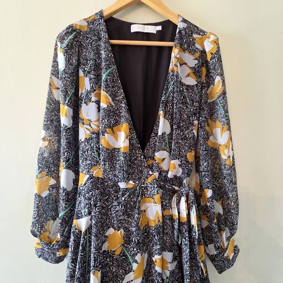 Anthropologie ASTR the label Women's Long Sleeve Aja Mini Wrap Dress Size Small - Picture 8 of 16